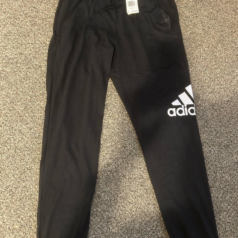 Adidas Black Sweatpants Tapered Joggers